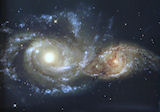 NGC 2207 et IC 2163