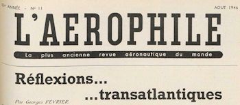 L'Aérophile août 1946