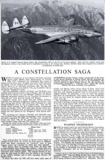 XA-GOQ FLIGHT Janvier 1956 - Clic pour grande taille