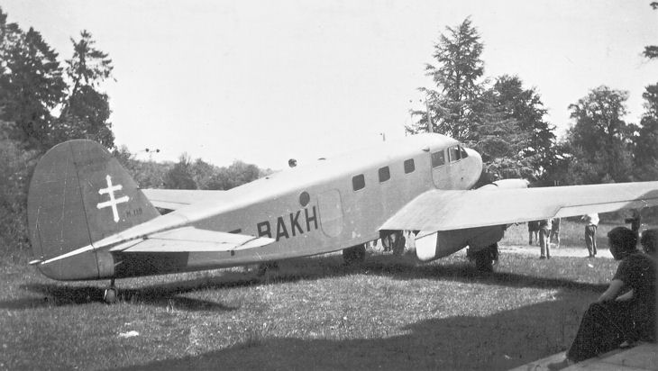 Caudron C440 Goéland F-BAKH à Vilgénis en 1947