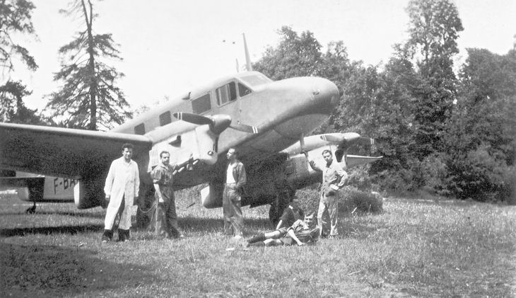 Caudron C440 Goéland F-BAKH à Vilgénis en 1947