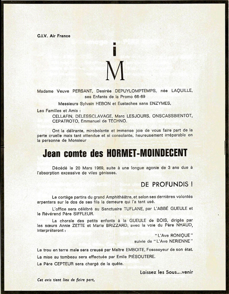 Promotion 1966-1969 - Pére-Cent