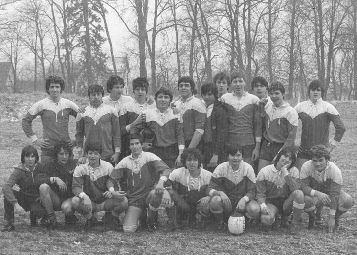 Équipe de rugby en 1982