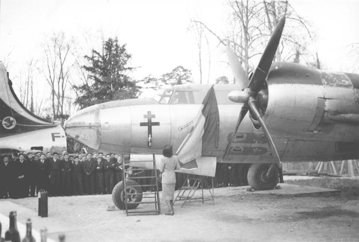 Baptême du B-26 Gaston Le Morvan