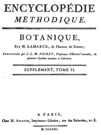 Encyclopédie Méthodique - Lamarck