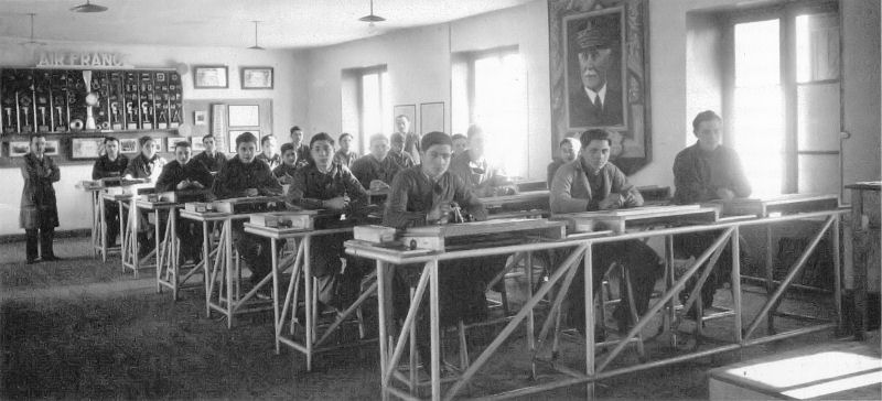 Salle de cours à Toulouse 1943