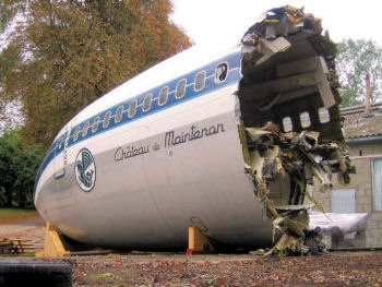 Boeing 707 F-BHSL découpage à Vilgénis